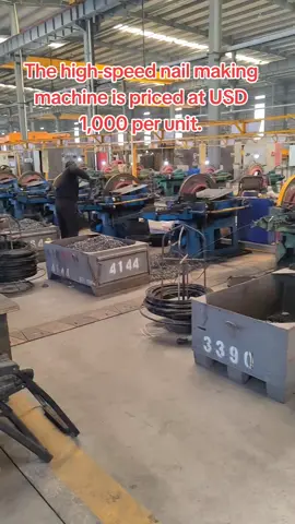 The high-speed nail making machine is priced at USD 1,000 per unit.