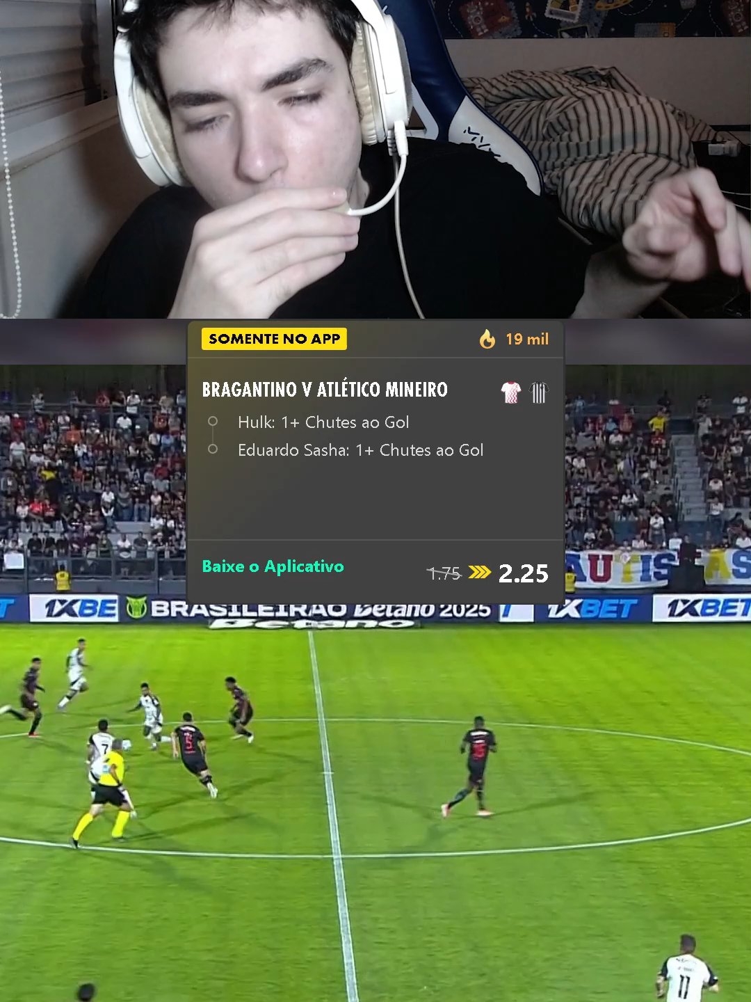 VAMO SASHA E HULK OS DOIS ATACANTES É SÓ CHUTAR NO GOL! #react #futebol #atleticomineiro #bragantino