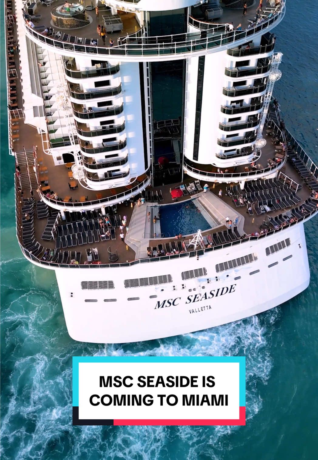 See you in Miami soon, #MSCSeaside. #cruise #cruisevacation 📸: @Paulo Travels / Cruises 