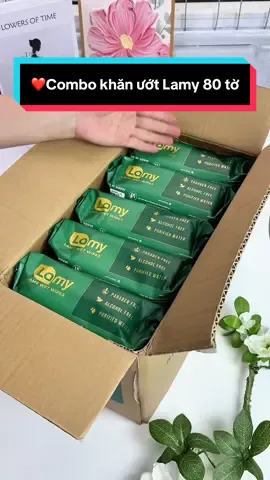 Trả lời @Bé Loan Rì Viêu ❤️Combo 10 gói khăn ướt Lamy 80 tờ/ bịch #cindythuytichcuc #khanuotlamy