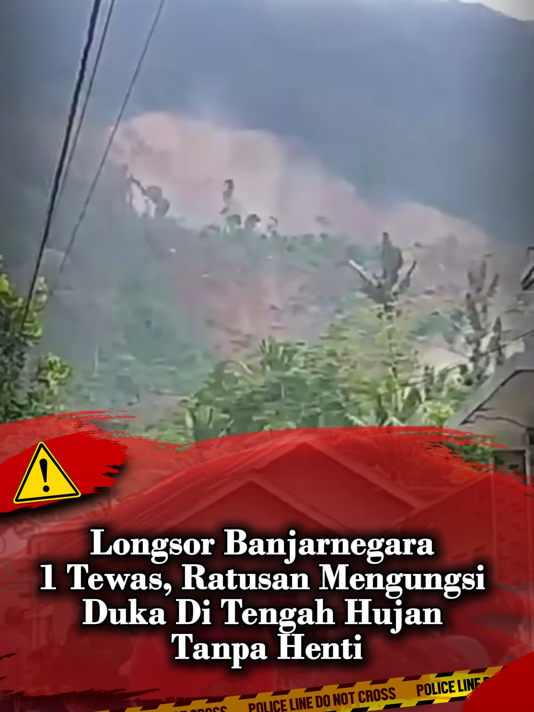Tragedi longsor di Banjarnegara menelan satu korban jiwa dan memaksa 480 warga mengungsi. Kondisi tanah yang labil menyulitkan proses evakuasi dan menjadi pengingat akan bahaya di musim hujan.  Informasi lengkapnya gabung grup tele @trageditoday follow juga akun kedua @trageditodaymedia  #trageditoday #longsor #banjarnegara ##beritaviral #fyp #fypage #foryoupage #beritahariini #beritaterkini #breakingnews #news #hotnews #trending #fypシ゚ #fypviralシ #foryou #update #viralvidiotiktok #viralvidio