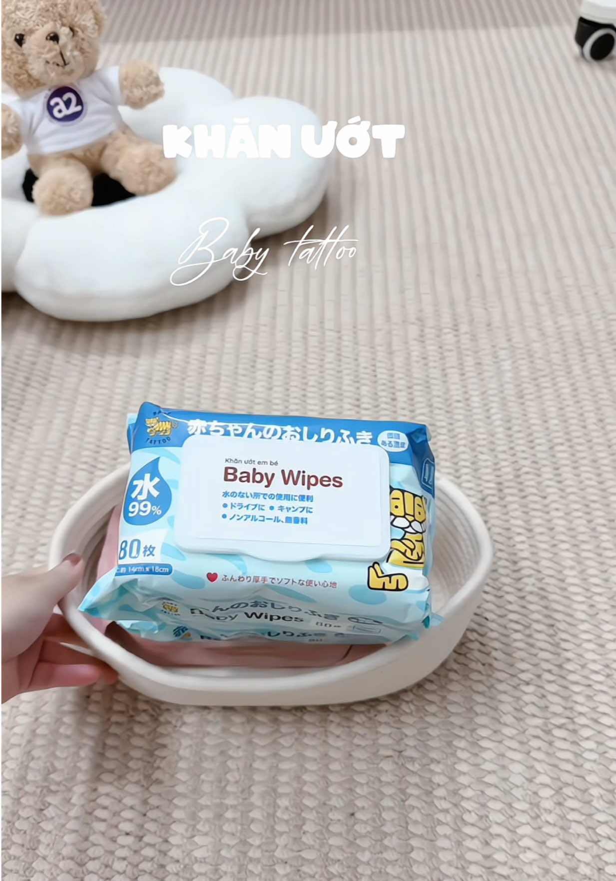 Mí bà tham khảo khăn ướt ướt của nhà baby tattoo nha #babytattoo #khanuot #khanuotchobekmuikhongconchobe #viral #mevabe 