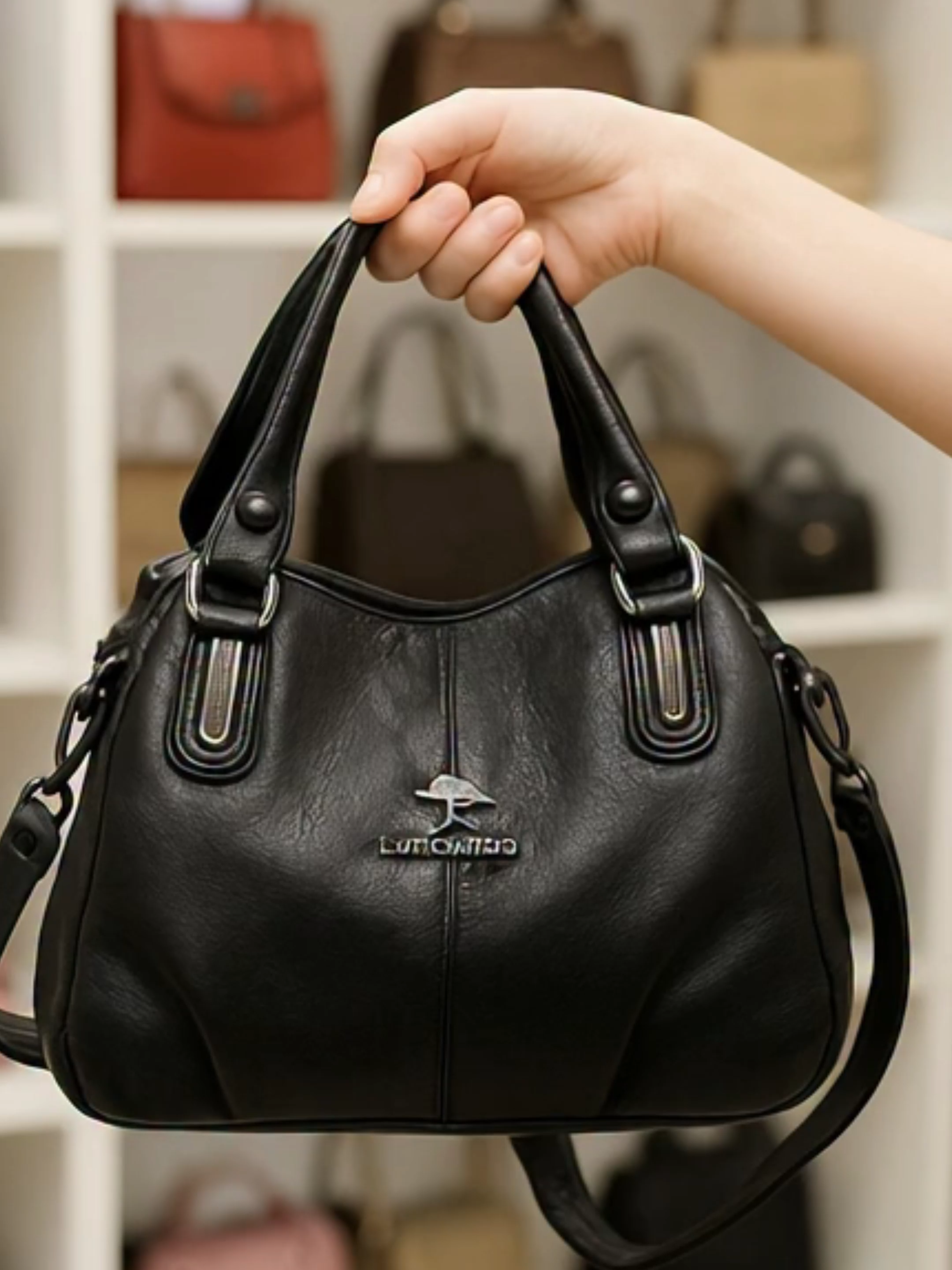Tas Tangan Baru Kapasitas Besar Tas Wanita High end Kasual, tas selempang wanita elegan untuk melengkapi gaya harianmu! Pilihan tas wanita stylish dengan model slingbag kekinian. #tastangan #taskulit #tasselempangwanita #taswanita #slingbag #taswanitaelegan #tas