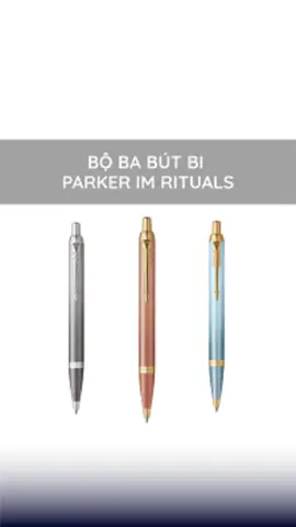 Bộ ba bút bi ký tên Parker IM Rituals #wiix #butky #butkycaocap #parker 