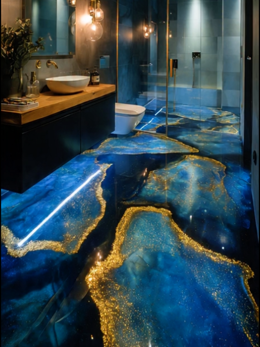 Resina epoxi O Acabamento de Luxo Para Qualquer Ambiente!” Transforme banheiro, sala e cozinha com a beleza e resistência da resina epóxi. Um acabamento moderno, brilhoso e durável que valoriza qualquer espaço da sua casa! #ResinaEpoxi #PisoEpoxi #jpierreart #porcelanatoliquido #resina  