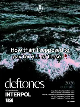 Bro I dont wanna miss out on any of these but this is like $1000 minimum #sydneyaustralia #music #concerts #AusMusic #livemusic