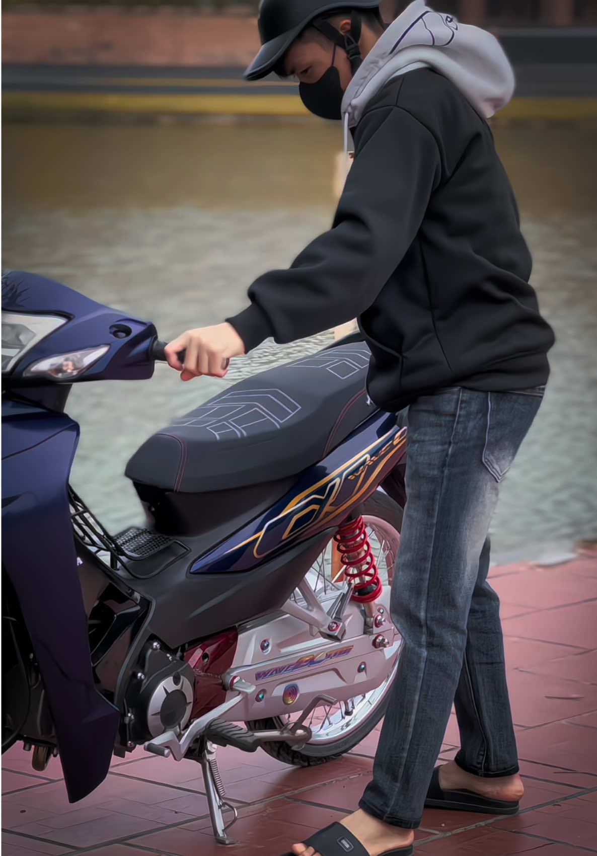 Khả năng lại về lốp 50/60 thôi ,chứ đi 60/70 ae chê quá...🥹#wave125i_ไฟเลี้ยวบังลม #wavethailand🇹🇭 #xh #wavedokieng❤️ #wave41394 