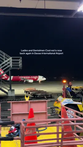 Cool Red is officially back in Davao#fyp #groundcrew #aviation 