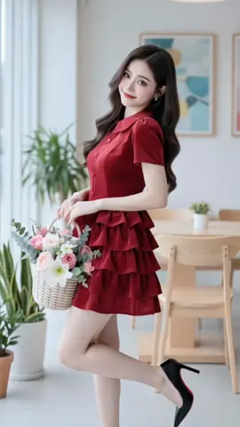 Váy thiết kế bèo tầng, cổ sen tay ngắn vải lụa Hàn thiết kế trẻ trung phù hợp đi chơi .đi tiệc ##vankhanhshop##vairal##vaydep##xuhuongtiktok##vaythietke @@Vân Khánh Shop @@Vân Khánh Shop @@Vân Khánh Shop