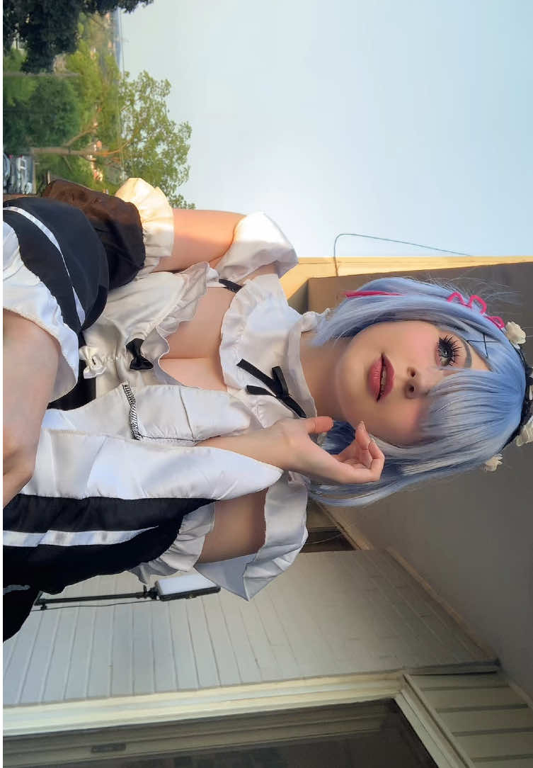 thank you guys for loving my rem cosplay 🩵 here’s another rem video for u all 🌷 #rem #remcosplay #rezero #rezerocosplay #cosplay 