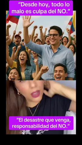 “El desastre que venga, responsabilidad del NO.”#paratiiiiiiiiiiiiiiiiiiiiiiiiiiiiiii #opinionpolitica #danielnoboa #rafaelcorrea #fueracorruptos 