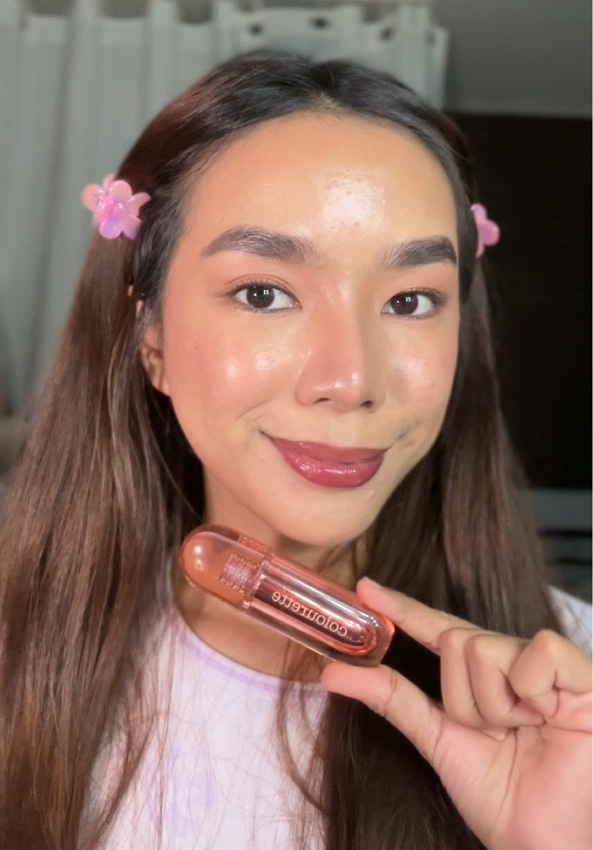 After 6mos my @Colourette Cosmetics Jelly Kiss tint still good 💗 #jellykisstint #colourettecosmetics #colourettejellykiss #jellykiss 