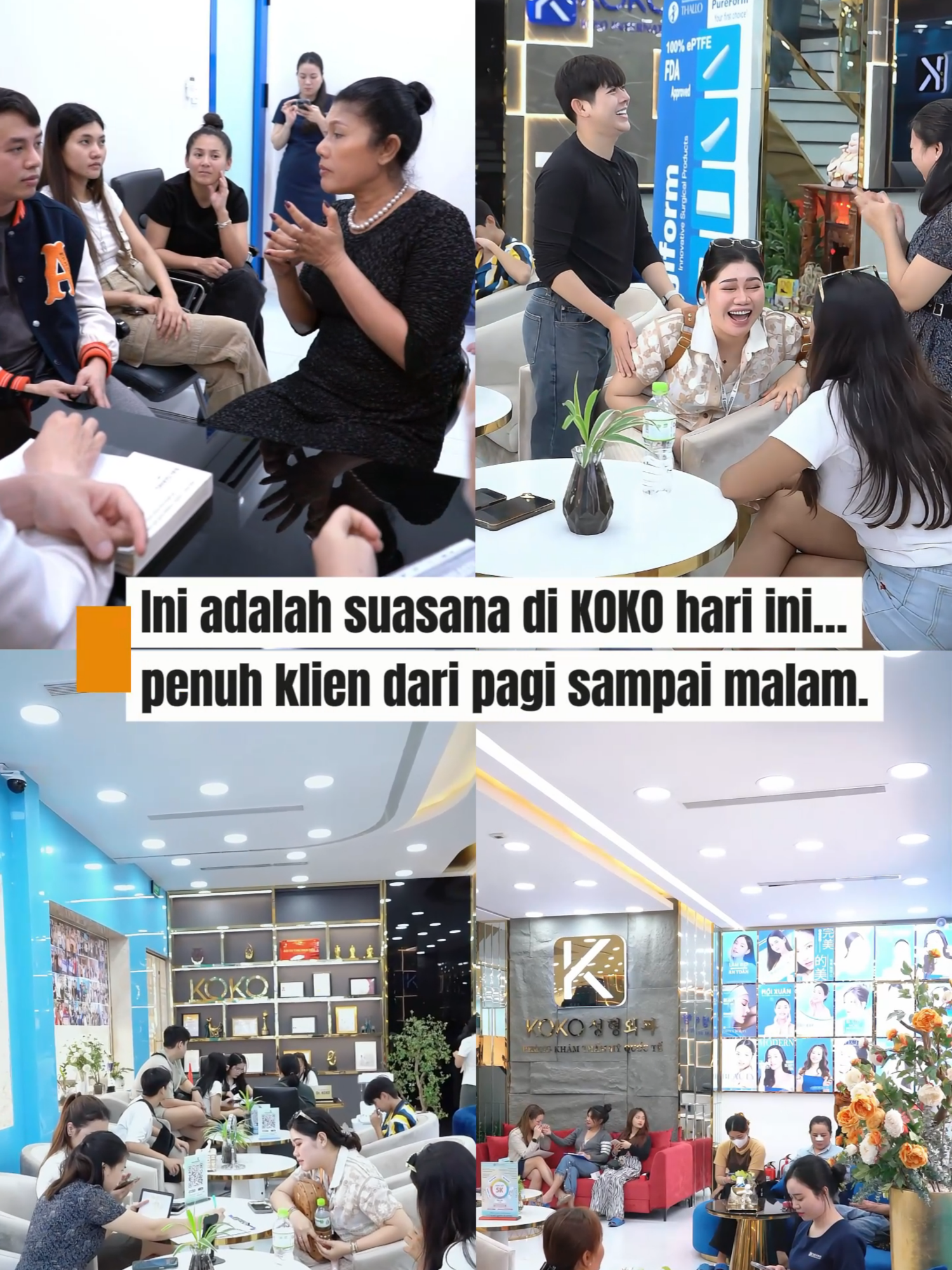 Setiap hari, KOKO selalu ramai dengan klien internasional, terutama dari Indonesia. Mereka memilih Vietnam karena tiga alasan: dokter ahli – teknologi modern – hasil yang natural. Dari resepsionis, ruang chờ hingga ruang konsultasi… selalu ramai, tetapi tetap profesional dan melayani dengan sangat hati-hati. Satu perjalanan – menikmati wisata Vietnam sambil meningkatkan kecantikan dengan aman dan efektif. Indonesia to Vietnam – Perjalanan Kecantikanmu Dimulai di Sini. #LenganRamping #drhung #drkoko #estetikindonesia #HidungNatural #DrKoko #DrKokoBeauty #OperasiKelopakMata