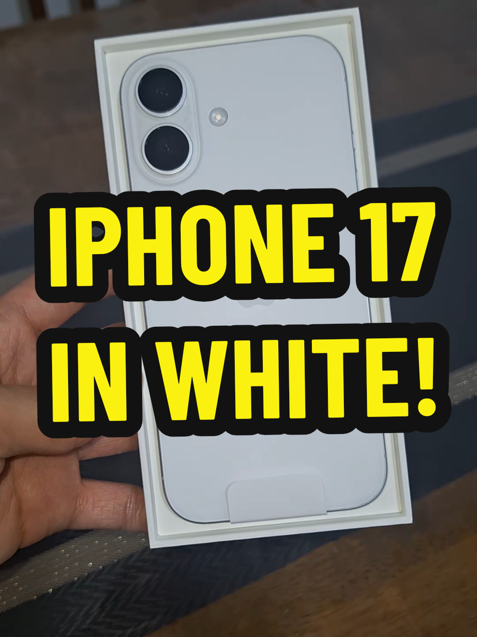 🤍🕊 Minimal style, maximum performance - iPhone 17 in White! #iphone #white 