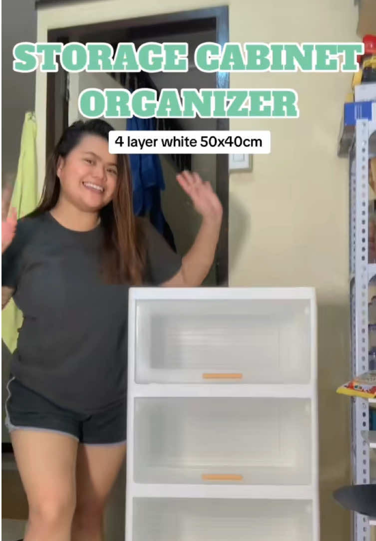 Perfect pang oragnize ng mga gamit sa bahay and affordable lang din#foryou #fyp #treciafinds #cabinetorganizer 