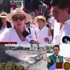 Mexican woman call for Trump to come and help them at Mexican President Claudia Sheinbaum  protest. Thousands protest against crime and corruption in Mexico
