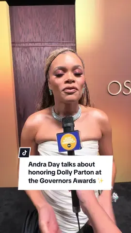 @Dolly Parton is being honored at the Governors Awards & #AndraDay is performing ✨🎤