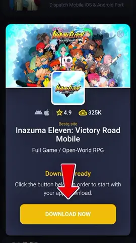 Downlod Now Inazuma Eleven : Victory Road Mobile in Both Andriod & iPhone 🎯🔥 Wait for it ...  #forupage #victoryroad #tutor #inzumaelevenvictoryroad #fyp #inazuma #forupage #gaming 