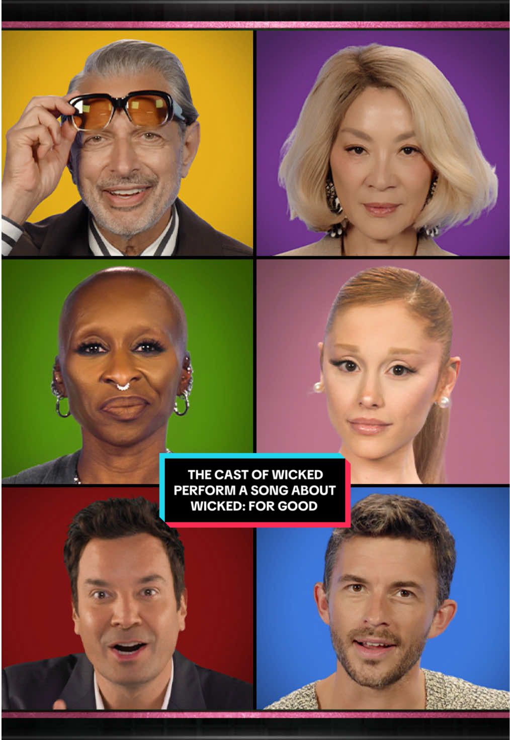 @Cynthia Erivo, @arianagrande, and the cast of @Wicked: For Good perform a song about #WickedForGood 🩷💚 #WickedWeekOnFallon #FallonTonight #CynthiaErivo #ArianaGrande 