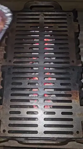 Slot Grill - Pork Steaks & Boudin: The JUICIEST 60-second cook you'll ever see! 🤤 Wait for the pull-off! #SlotGrill #PorkSteaks #Boudin #Grilling #BBQ 