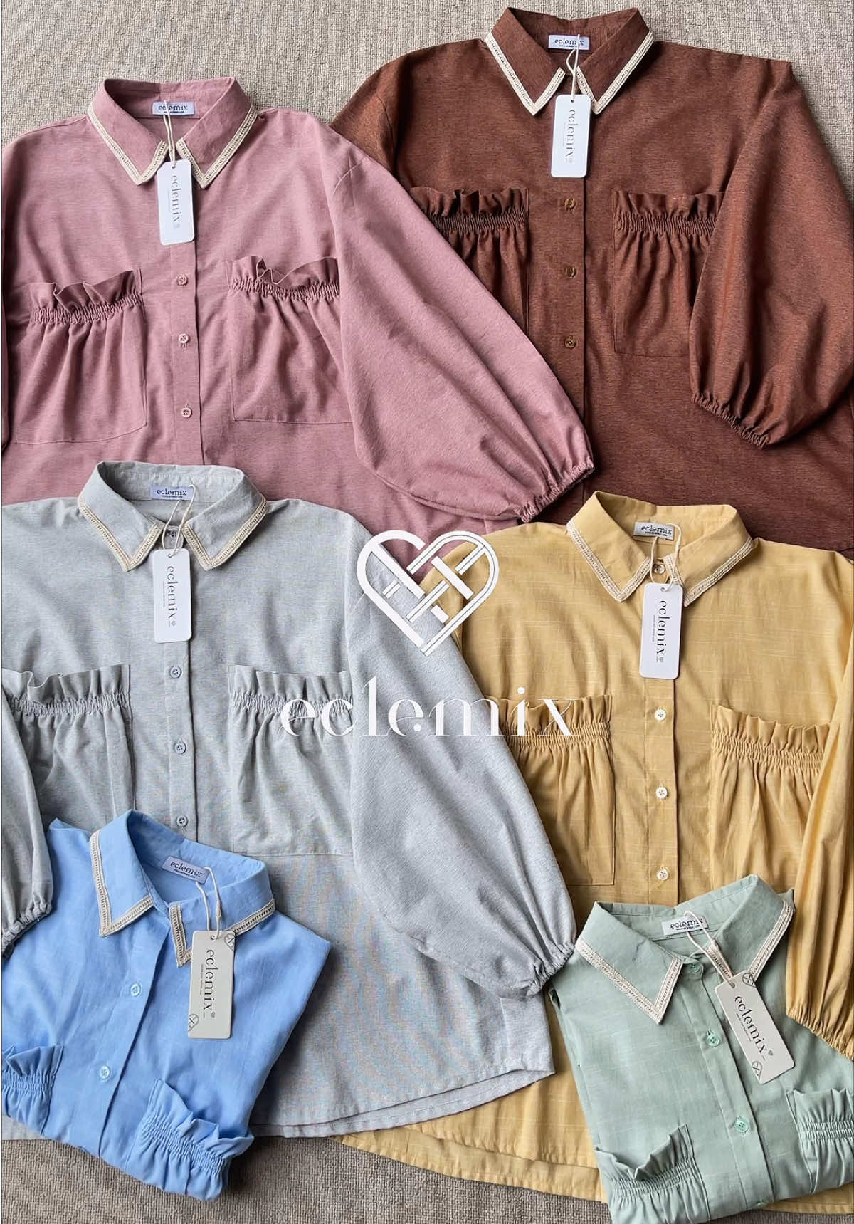 Yumana Top all color ready in all marketplace mixy, yu jangan sampe kehabisan warna favorite mu #eclemix #eclemixsquad #promomakanharian #tiktokshop #fashiontiktok #fypシ゚ 