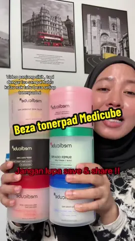 Beli combo jimat guysss ! dapat 2 jenis terus . ika punya favourite vitC + kojic , tapi pdrn pon love jugak 🤭😁 korang suka yang mana ? #medicubeskincare #medicube #tonerpad #darkspots #glowingskin 