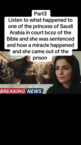Part 3 listen to what happened to one of the princess of Saudi Arabia in court bcoz of the Bible and she was sentenced and how a miracle happened and she came out of the prison #divinethroneroomworshipassembly #islamic #fyp #viral #pastorworshipper 