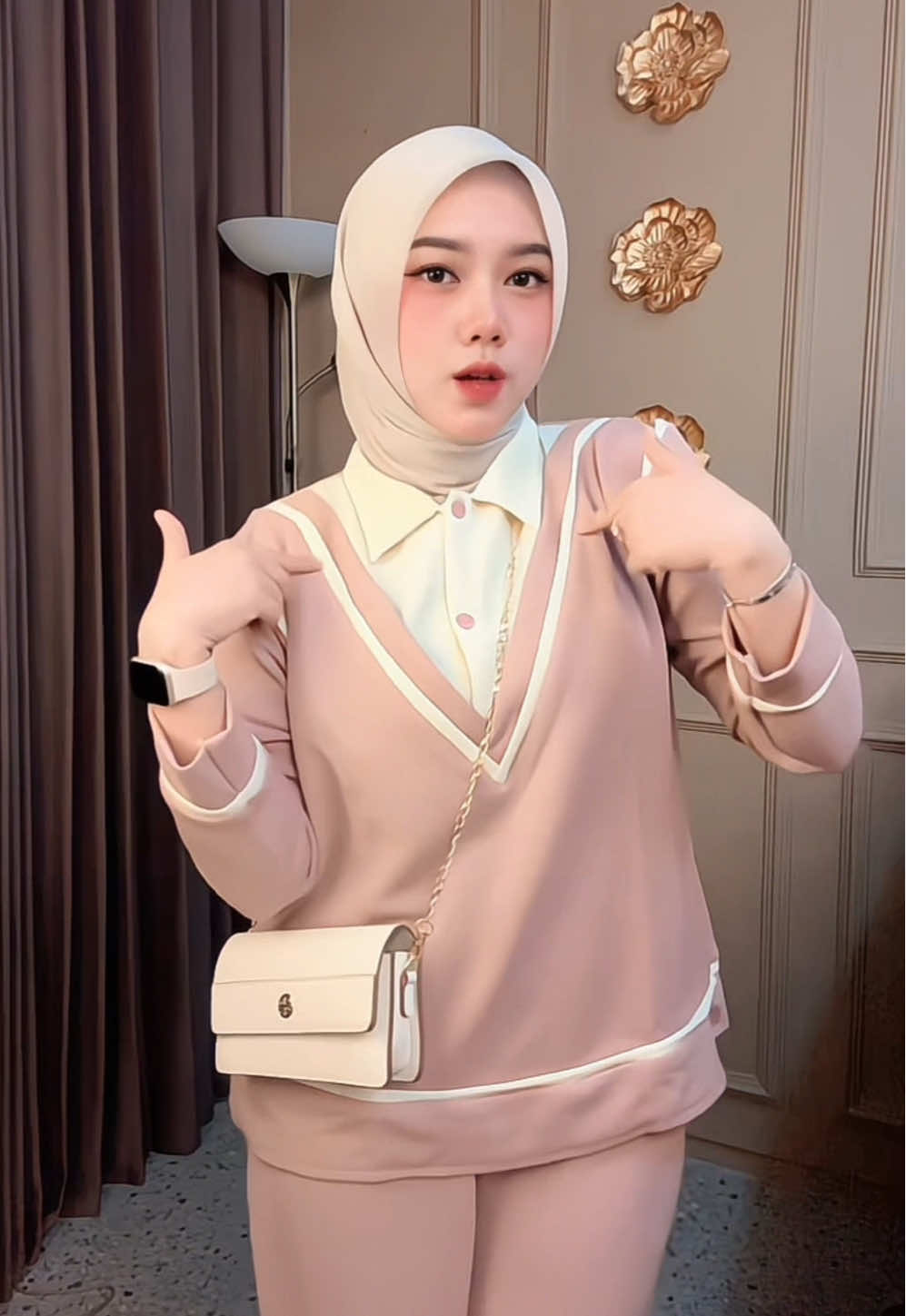 korean oneset gemas 100ribuan pake bahan soft knit 🥺🫶🏻 #onesetkekinian #onesetwanita #onesetmurah #ootdhijab #fyp 