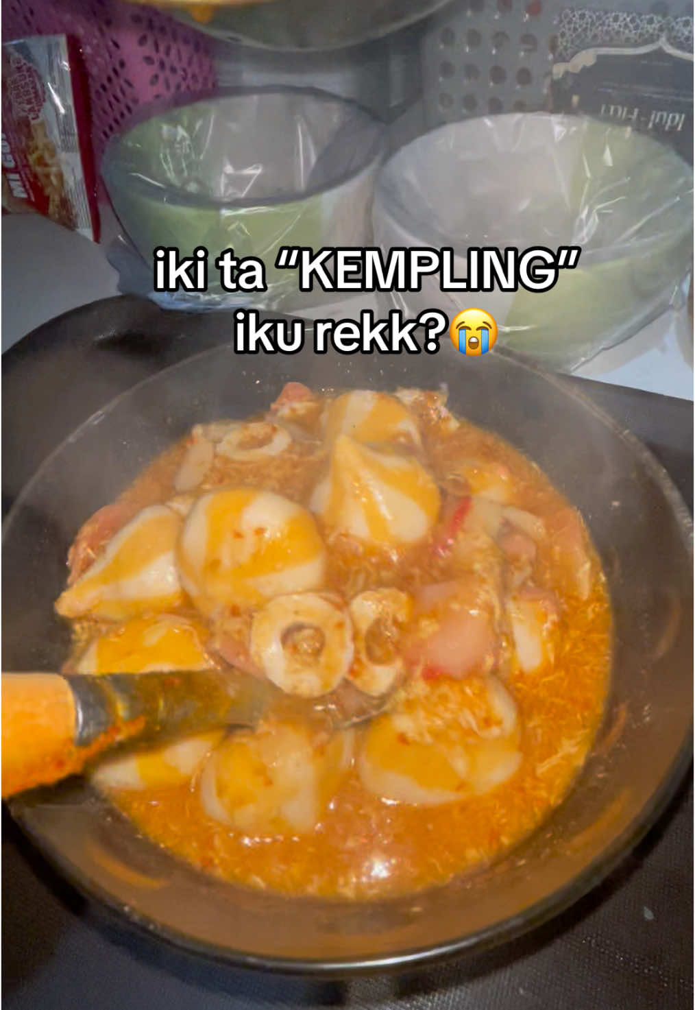 Full KEMPLING😩🫵🏻#dumpling #seblak #seblakprasmanan 