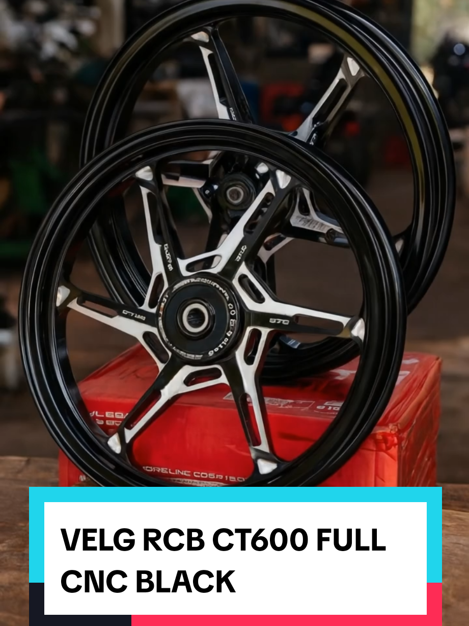 VELG RCB CT600 FULL CNC BLACK Beat, Scoopy ,Genio, Vario #velg #velgrcb #velgcnc #velgscoopy 