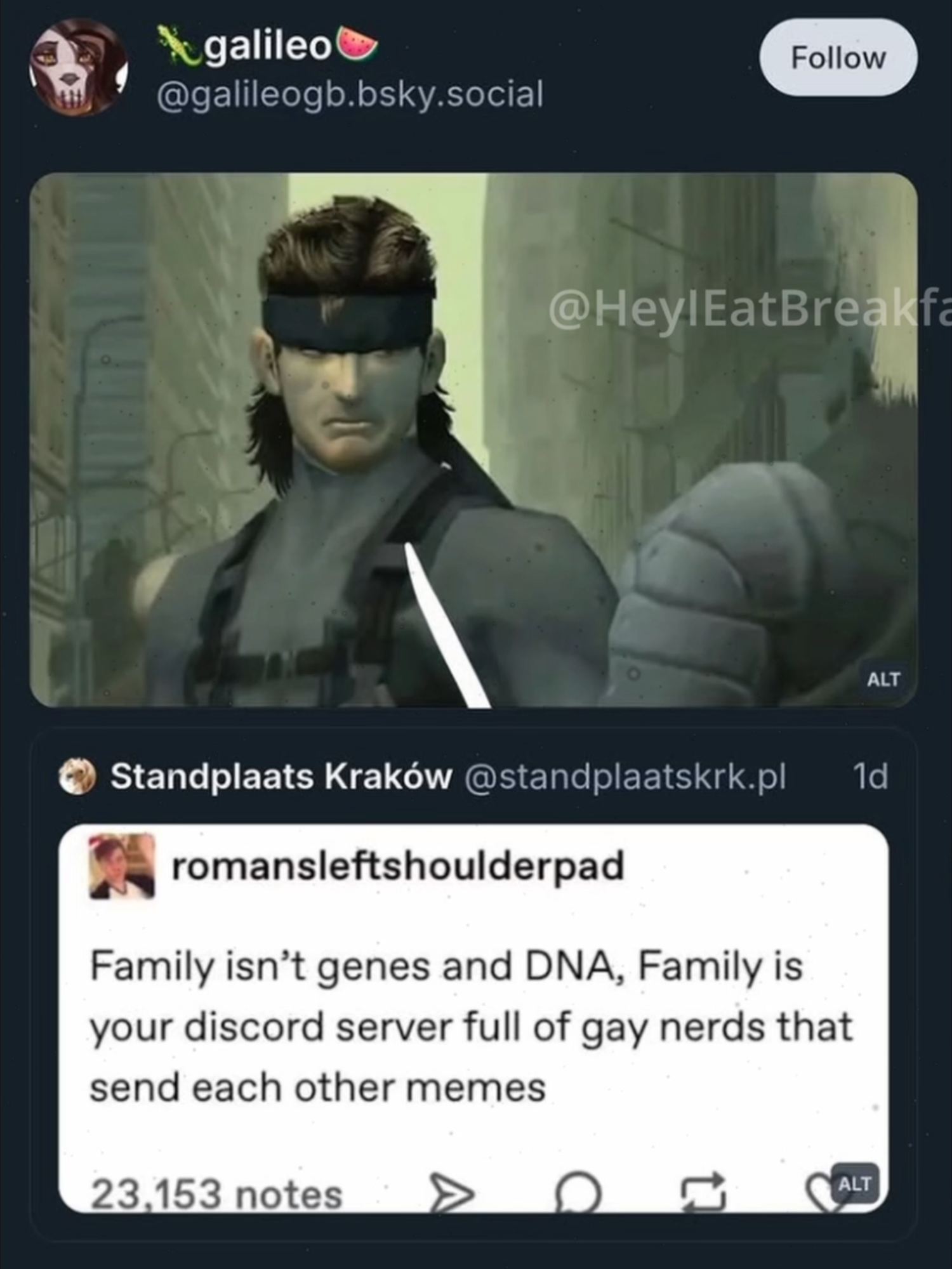 Snake has some advice about family... #metalgearsolid #voiceover #voiceacting #voiceimpressions #mgs #mgs2 #solidsnake #skit #fyp #fypシ #foryou #voice #voiceactor #impression #metalgearsolid2#metalgearmemes #raidenmgs