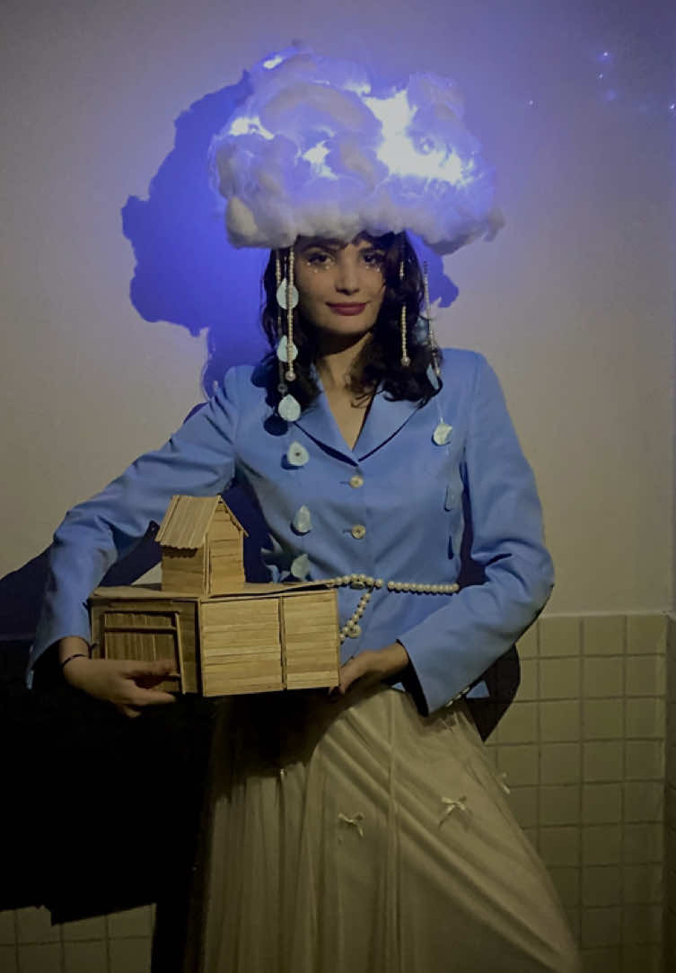 Avisa Noé que o dilúvio tá chegando.🌧️🩵#fantasiabiblica #cristao #criatividade 