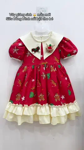 Váy giáng sinh cho bé #xuhuong #giangsinh#vayxinh 