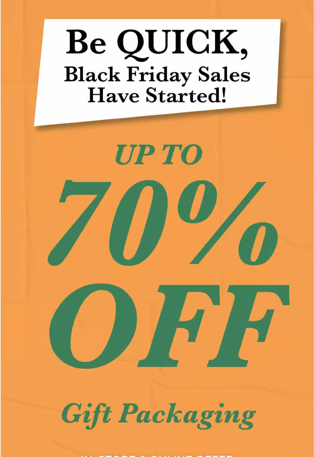 🧡 𝐁𝐞 𝐐𝐔𝐈𝐂𝐊, 𝐁𝐋𝐀𝐂𝐊 𝐅𝐑𝐈𝐃𝐀𝐘 𝐒𝐀𝐋𝐄𝐒 𝐇𝐚𝐯𝐞 𝐒𝐭𝐚𝐫𝐭𝐞𝐝! 🖤  Save big across our Gift Boxes, Wrapping Rolls, & Packaging range — but hurry, stock won’t last! 🎁 Up to 65% OFF select Wrapping Paper Rolls 💒 70% OFF select Bomboniere Packaging 🍾 Up to 60% OFF select Wine Packaging 🎁 Up to 60% OFF select Gift Boxes & more! 𝐓𝐚𝐩 𝐭𝐡𝐞 𝐥𝐢𝐧𝐤 𝐢𝐧 𝐨𝐮𝐫 𝐛𝐢𝐨 𝐨𝐫 𝐩𝐨𝐩 𝐢𝐧-𝐬𝐭𝐨𝐫𝐞 and save this gifting season! . . . #Kochandco #Koch #BlackFriday #BlackFridaySale #WrappingPaperSale     