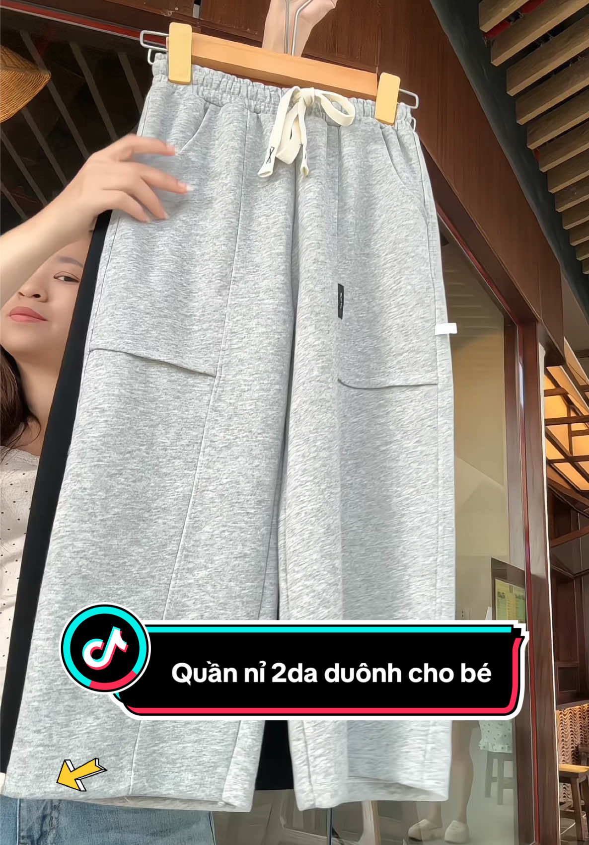 Quần nỉ 2da dáng suông cho bé. #quanaotreem #quanbetrai #quannibetrai #quanthudongchobe 