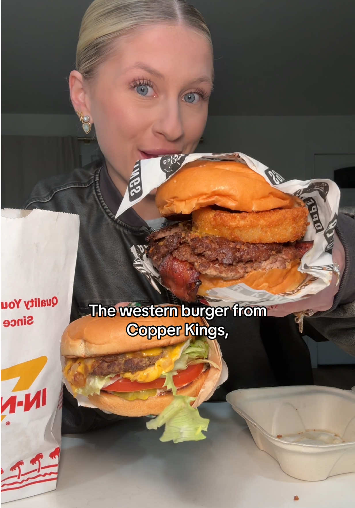 big business vs. small business burgers 🍔 #innoutburger #bigbusiness #burgerreview #burgers #innout 