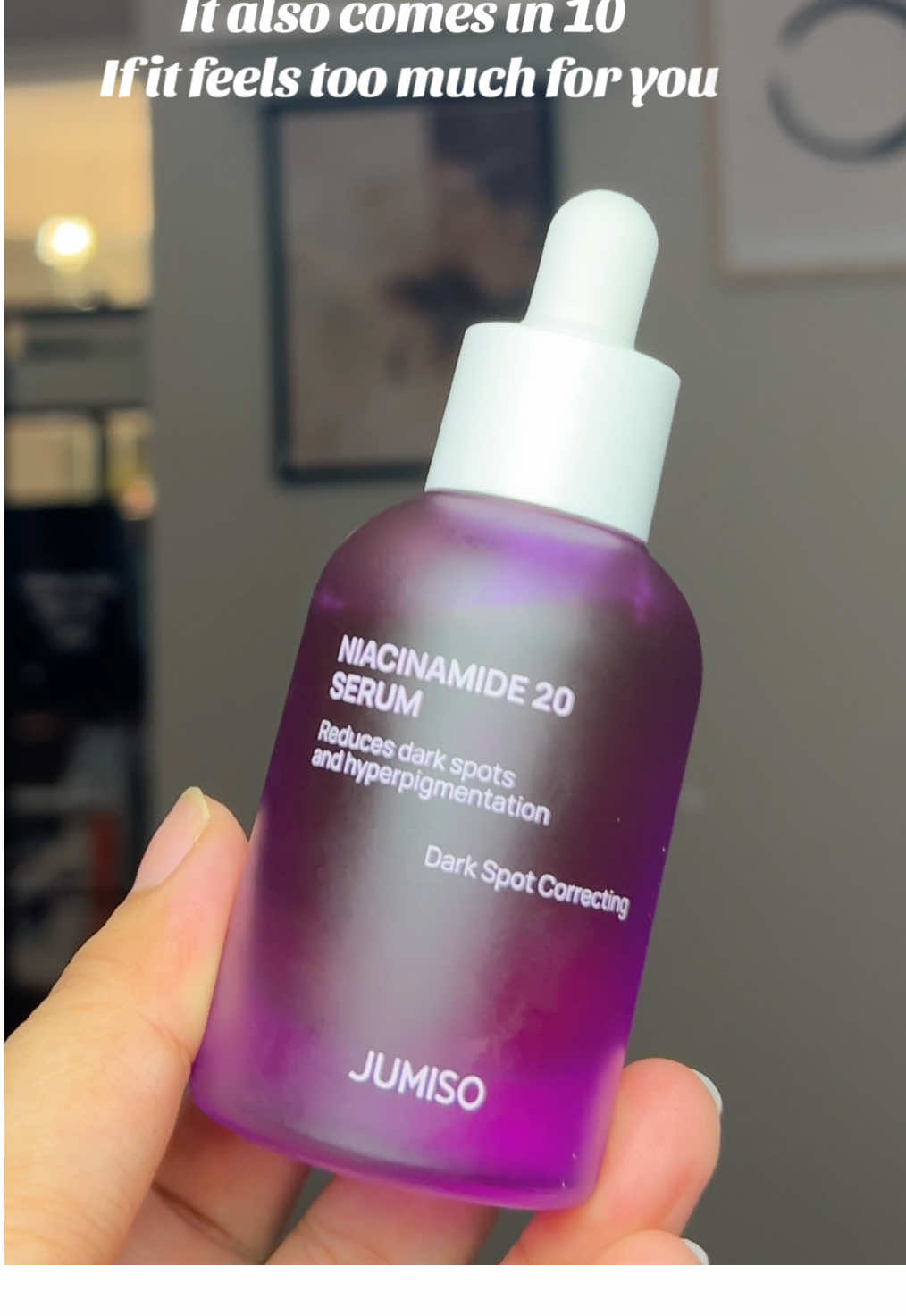This is the real deal @Jumiso Global jumiso niacinamide 20 serum. #jumiso #niacinamideserum #darkspots #hyperpigmentation #fyp 