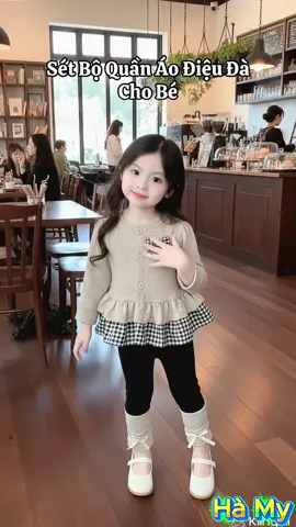 Sét bộ quần áo cao cấp cardigan bèo nhún kẻ cano quần leging #quanaotreem #quanaochobe #phoidoxinh #thoitrang #xuhuong 