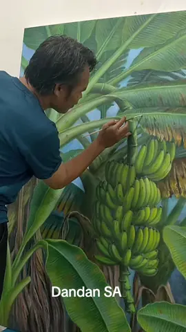 Melukis Pohon Pisang #gambar #videofyp #fyp #art #kampunghalaman 