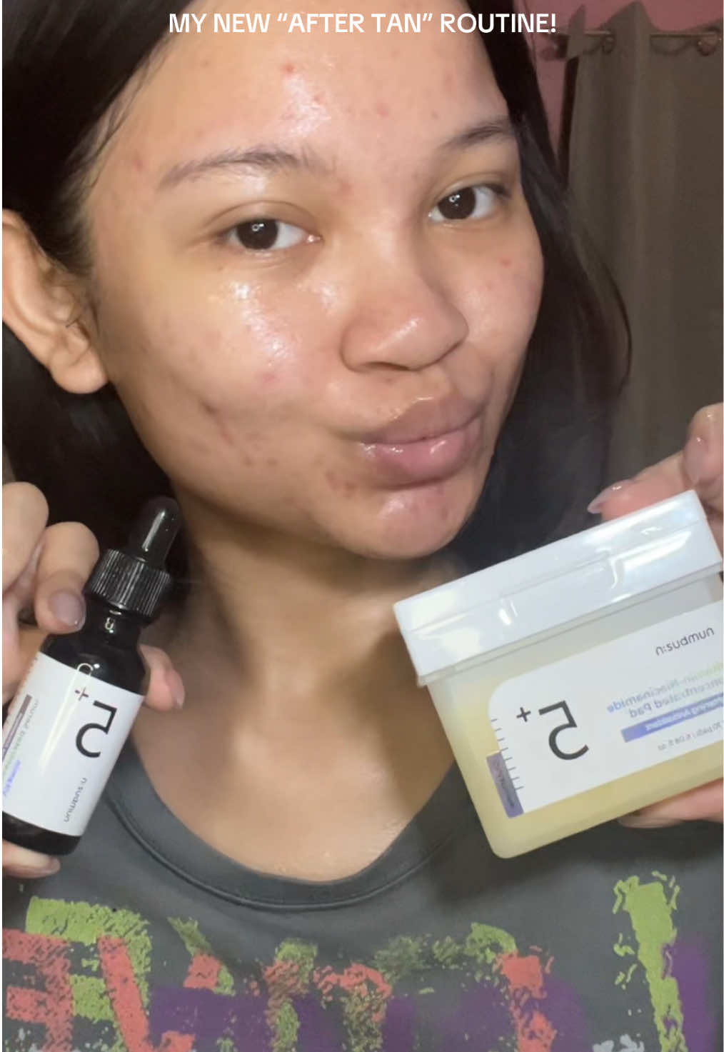 GREAT IF YOU TAN EASILY OR IF YOU’VE JUST COME FROM THE BEACH AND YOUR SKIN IS TANNED AND IRRITATED. OR MAYBE YOU JUST LOVE TANNING, BUT YOUR SKIN GETS IRRITATED EASILY #numbuzin #numbuzinmates #no5tonerpad #no5serum #koreanskincare