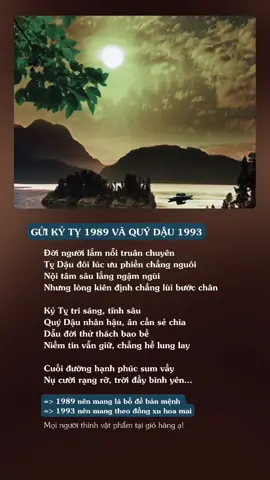 Kỷ tỵ 1989 và quý dậu 1993 tham khảo nhé