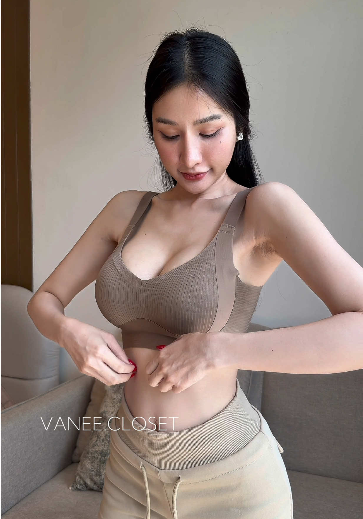 สปอร์ตบราที่ใส่สบายมากก#สปอร์ตบร #บราไร้ขอบ #เสื้อใน #บรา #บราไร้โครง 