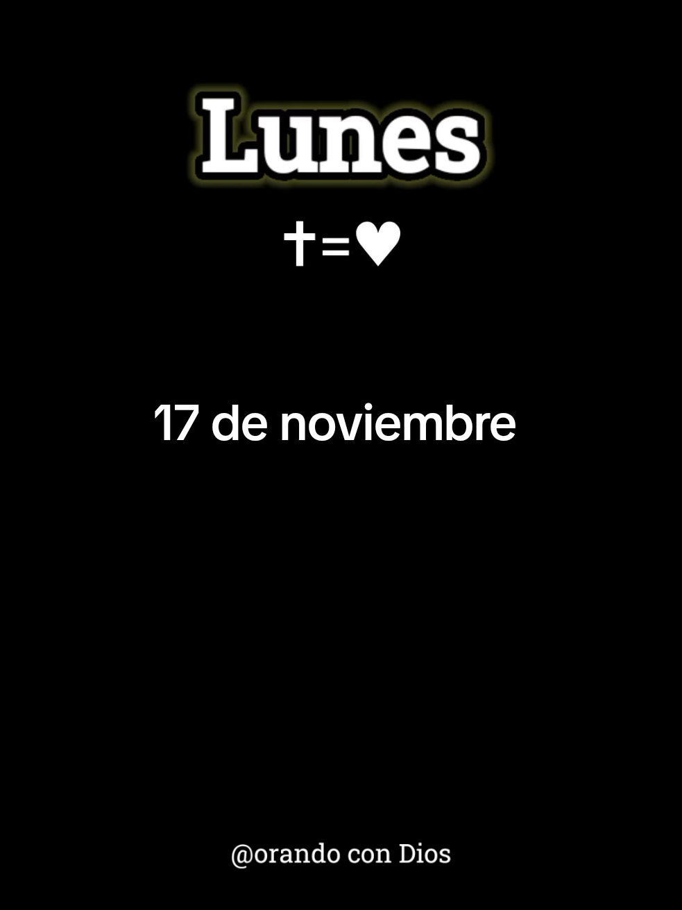 Buenos días Dios hoy es lunes, gracias por este nuevo inicio de semana, pongo en tus manos todo lo que haré hoy, gracias por los nuevos aprendizajes que está semana traerá, dame sabiduría y dirigeme para que tome buenas decisiones en el nombre de Jesús Amén #oraciondelamañana #oracionespoderosas #oracion #noviembre 