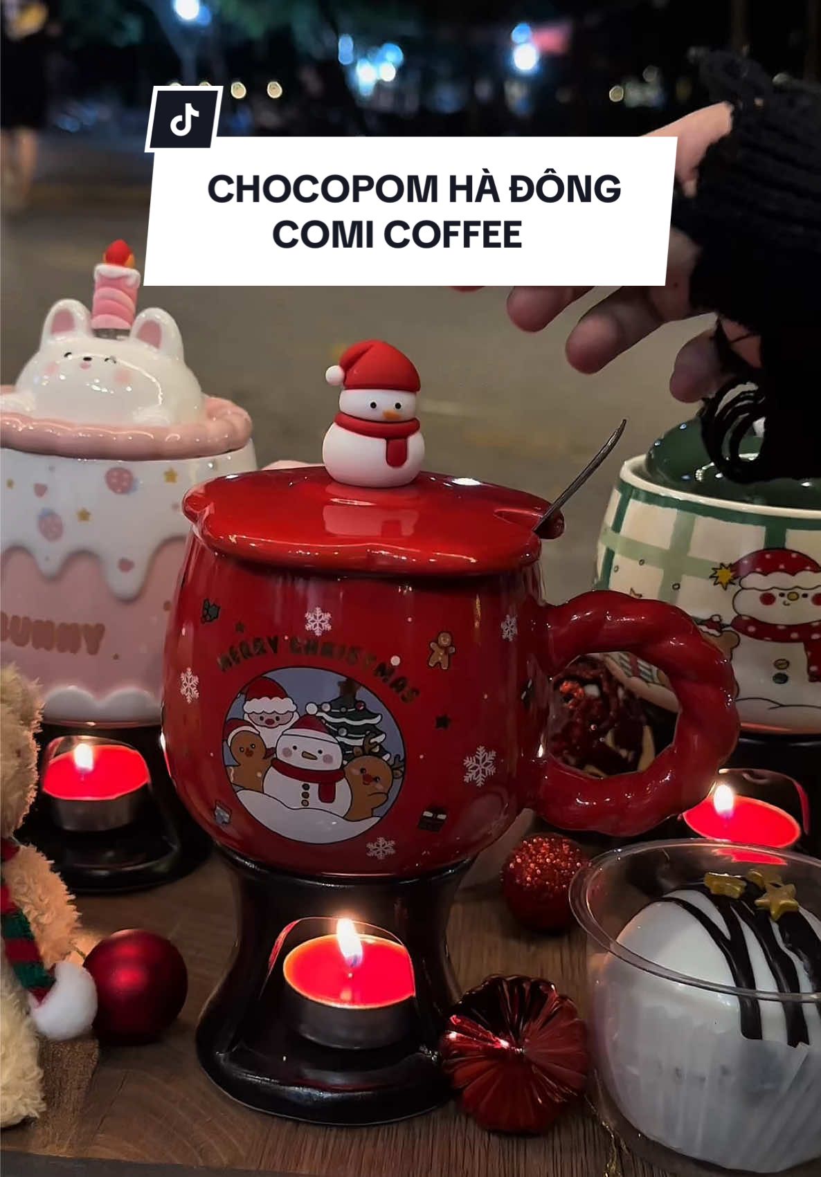 Quán chocobomb đầu tiên có mặt ở Hà Đông #chocobomb#choco#cafenoel #xuhuong #comicoffee 