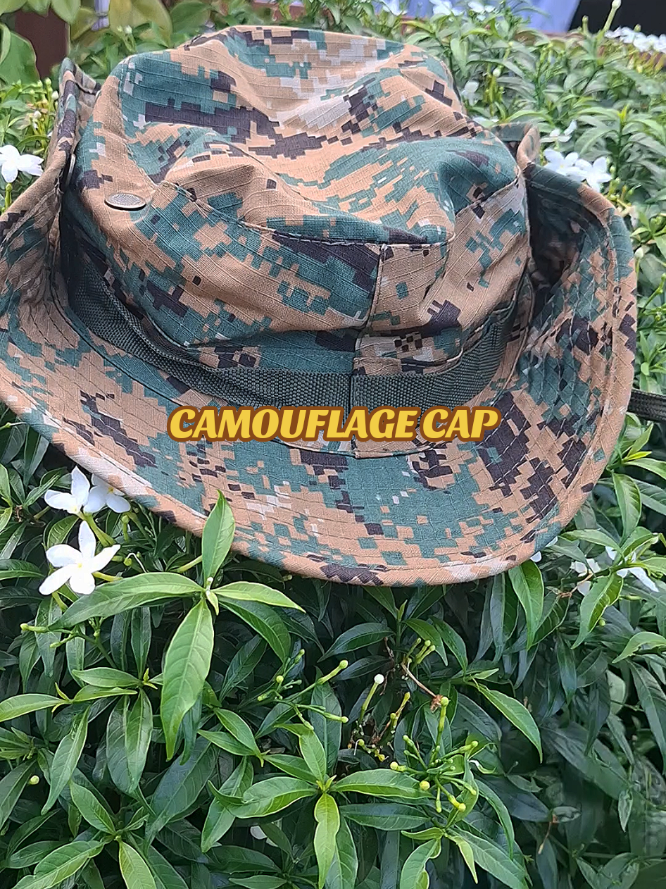 Camouflage Cap  Pwedeng pang Hiking / Travel / Fishing. Good Quality #Cap #Caps #Camouflage 