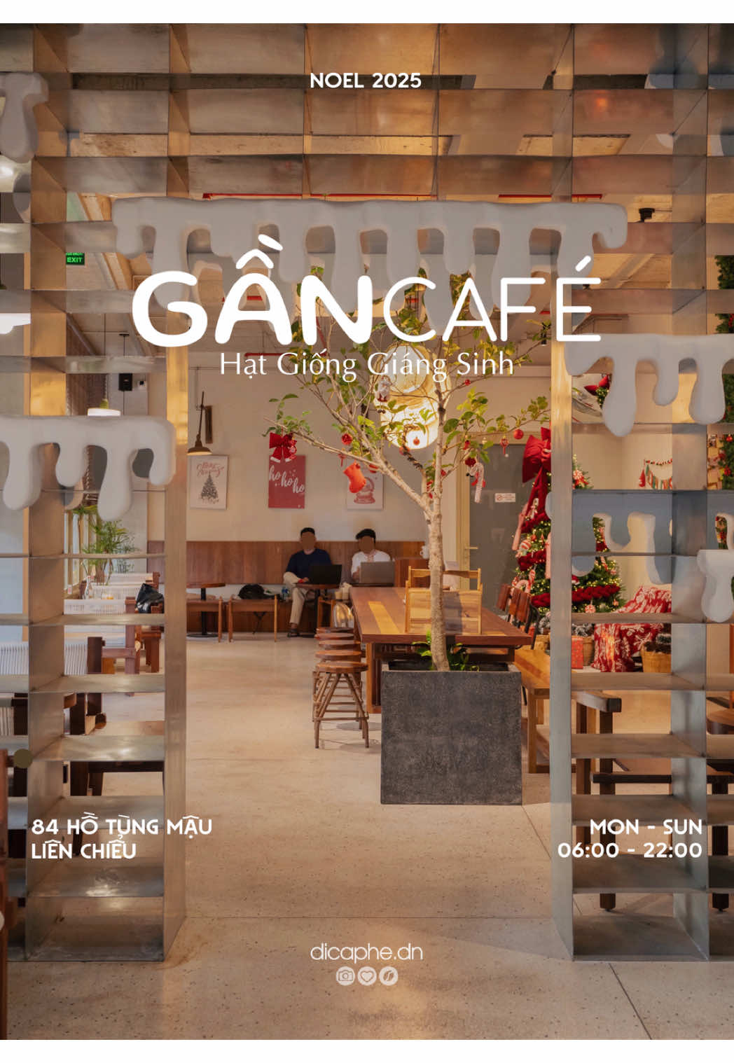 Tiệm cafe Hoà Khánh (Liên Chiểu) Đà Nẵng decor Noel sớm - Gần cafe Cafe có khu vui chơi cho bé và các hoạt động workshop thú vị #dicaphedn #danang #cafedanang #noel2025 