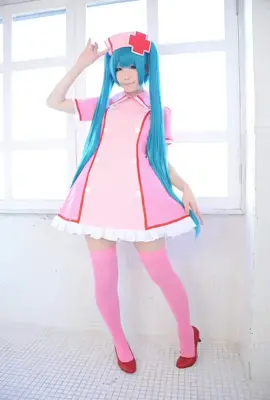 Nurse Miku cosplay... Created with Grok. Follow me for more AI cosplay vids. Some of them are not appeared in the FYP so follow me... #cosplay #longhair #hatsunemiku #vocaloid #ai 