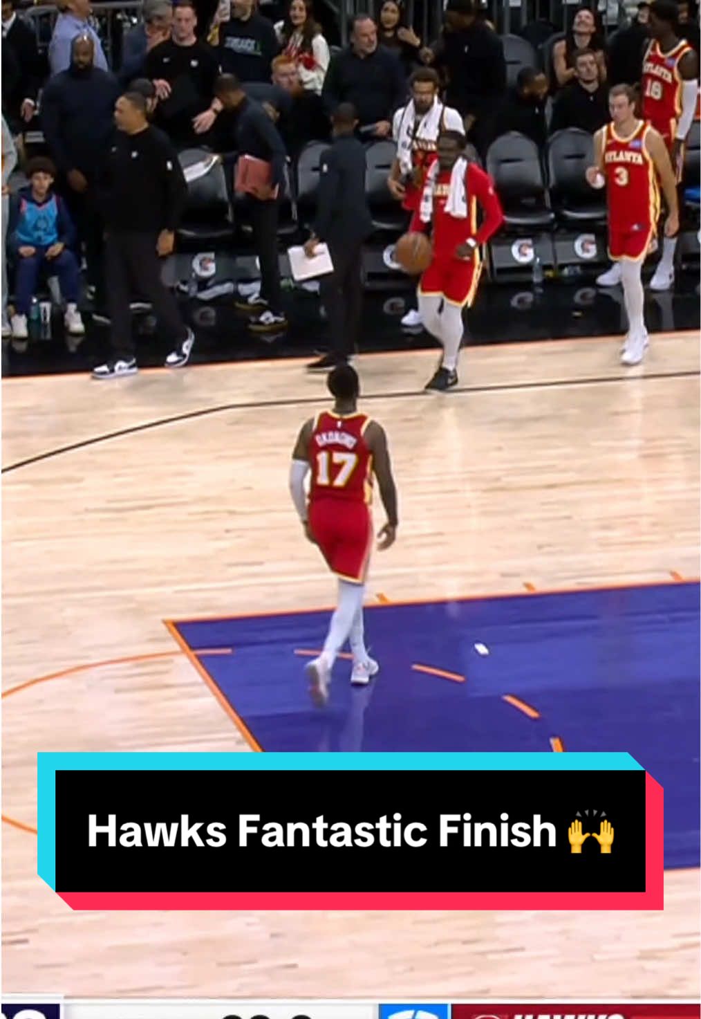 What a FANTASTIC FINISH by the @Atlanta Hawks 🙌 #NBA #Basketball #AtlantaHawks 