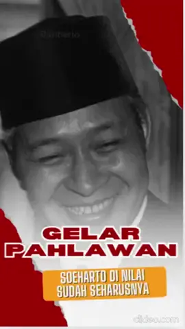 Dukungan buat Soeharto makin masif, berbagai kalangan sepakat gelar Pahlawan Nasional layak diberikan #KontribusiPembangunan 