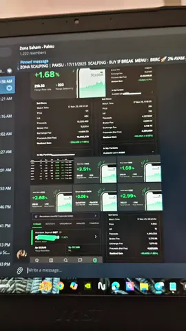 VIP PROFIT LUBER ALHAMDULILLAH, di grup gratis juga alhmdulilah ✨🙏🏻🥹 #zonasahampaksu #scalping #tradingsaham 
